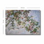 Wallity Pintura Decorativa en Lienzo Claude Monet La Plus Belle Rose du Monde 70x100 cm